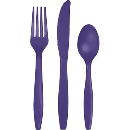 Purple Assorted Cutlery, 216PK